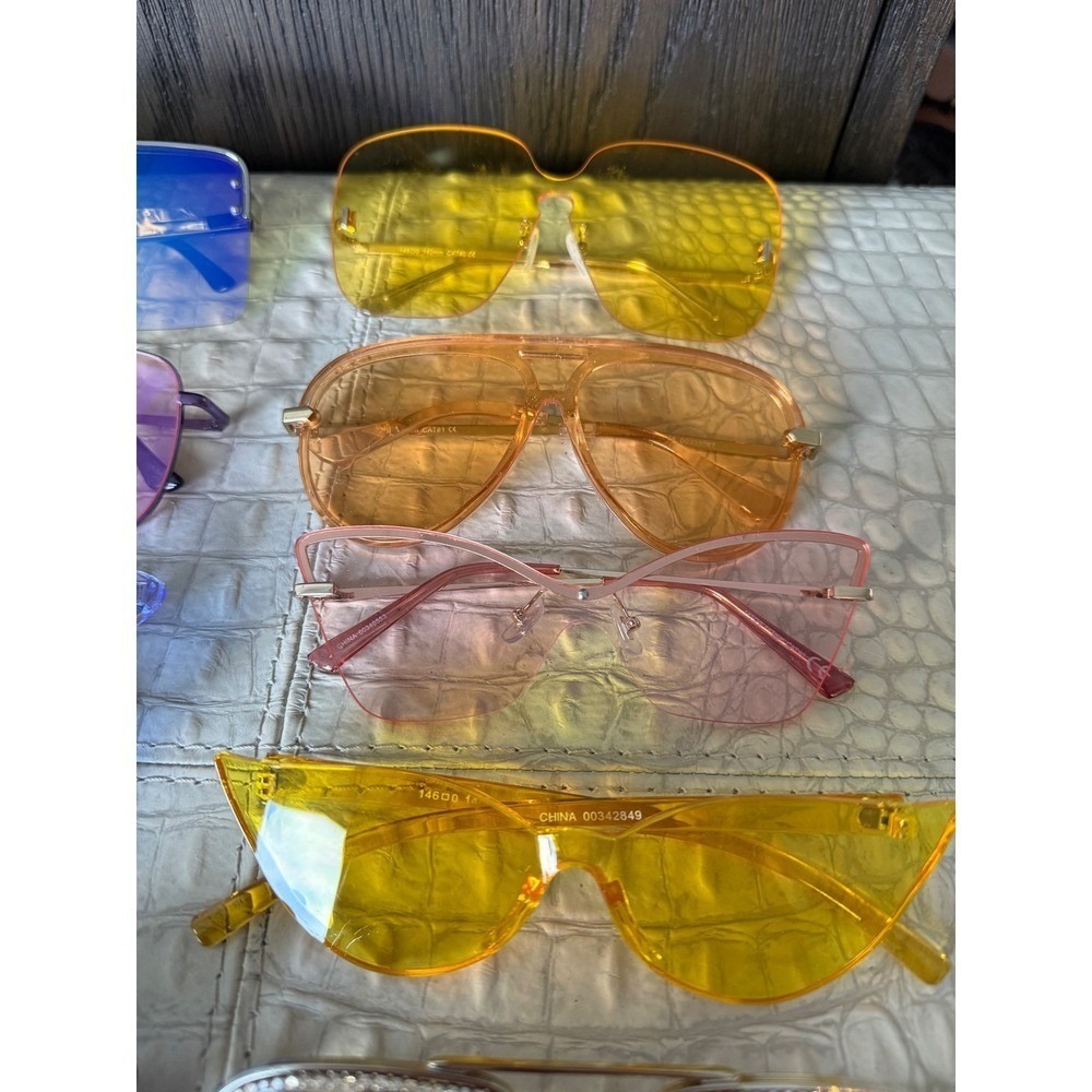 Lot of 10 Trendy Sunglasses – Y2K, Festival, Streetwear, Brand New - Picture 4 of 11